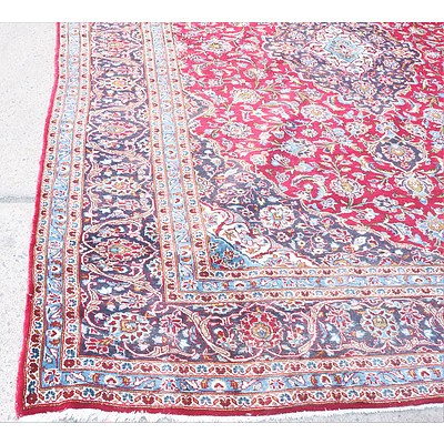 Persian Kashan Wool Pile Carpet