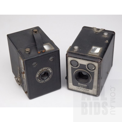 Vintage Kodak Brownie Six 20 and Junior Six 20 Cameras (2)