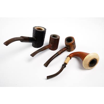 Four Antique and Vintage Pipes including Bakelite