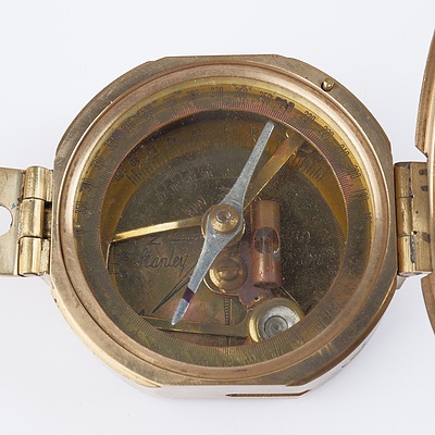 Replica Antique Marine Compass in Timber Box, Lensatic Compass and Princeton Bottom Timer (3)