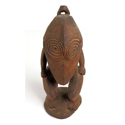 PNG Mount Middle Ramu River Carved Totem Figurine