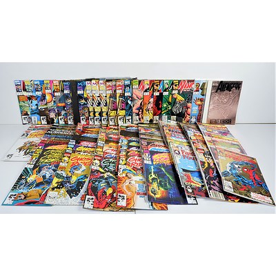 Quantity of Approximately 100 Marvel Comics Including Ghost Rider, Spirits of Vengeance, Night Stalker, Spiderman and More