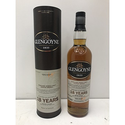 Glengoyne 18 Years Highland Single Malt Scotch Whiskey 700ml