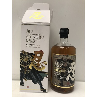 The Koshi-No Shinobu Pure Malt Whiskey Mizunara Oak 700ml
