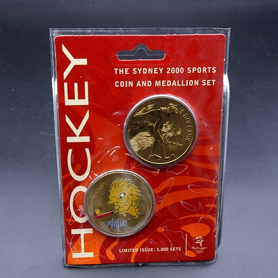 2000 Limited Edition RAM $5 Coin Medallion Australian Uncirculated Five Dollar Coin Hockey Commemorative