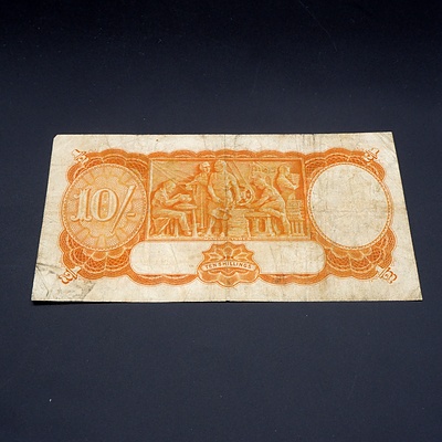 10/- 1939 Sheehan McFarlane Australian Ten Shilling Banknote R12 F15733038