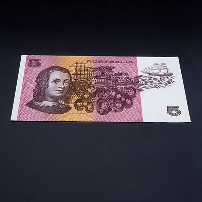 $5 1983 Johnston Fraser Australian Five Dollar Banknote R209A QCS603985