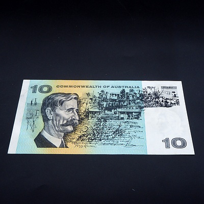 $10 1968 Phillips Randall Australian Ten Dollar Banknote R303 SSR689296