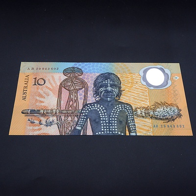 $10 1988 Johnston Fraser Australian Ten Dollar Banknote R310A AB29943602