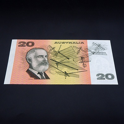 $20 1979 Knight Stone Australian Twenty Dollar Banknote R407A VDF512852