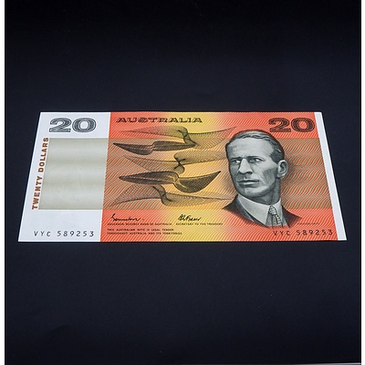 $20 Johnston Fraser Australian Twenty Dollar Baknote R409A vyc589253