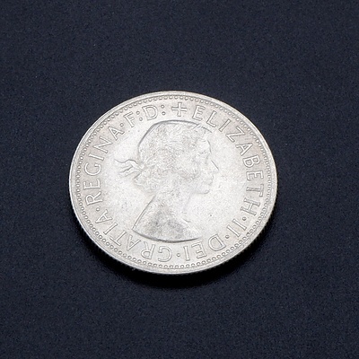 1954 Florin Australian Two Shilling Coin Royal Visit Commemorative