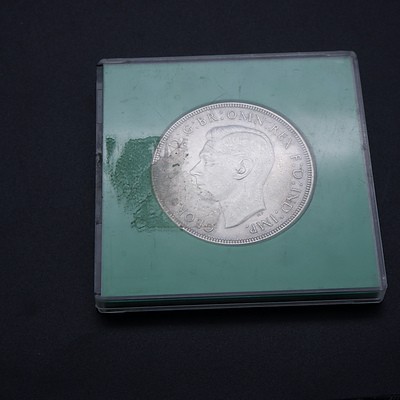 1937 Crown Australian Five Shilling Coin in Case