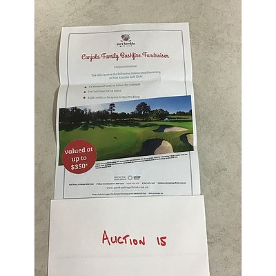 L15 - Port Kembla Golf Club, 18 holes for 4 people, including 2 carts and $100 Credit in Proshop
