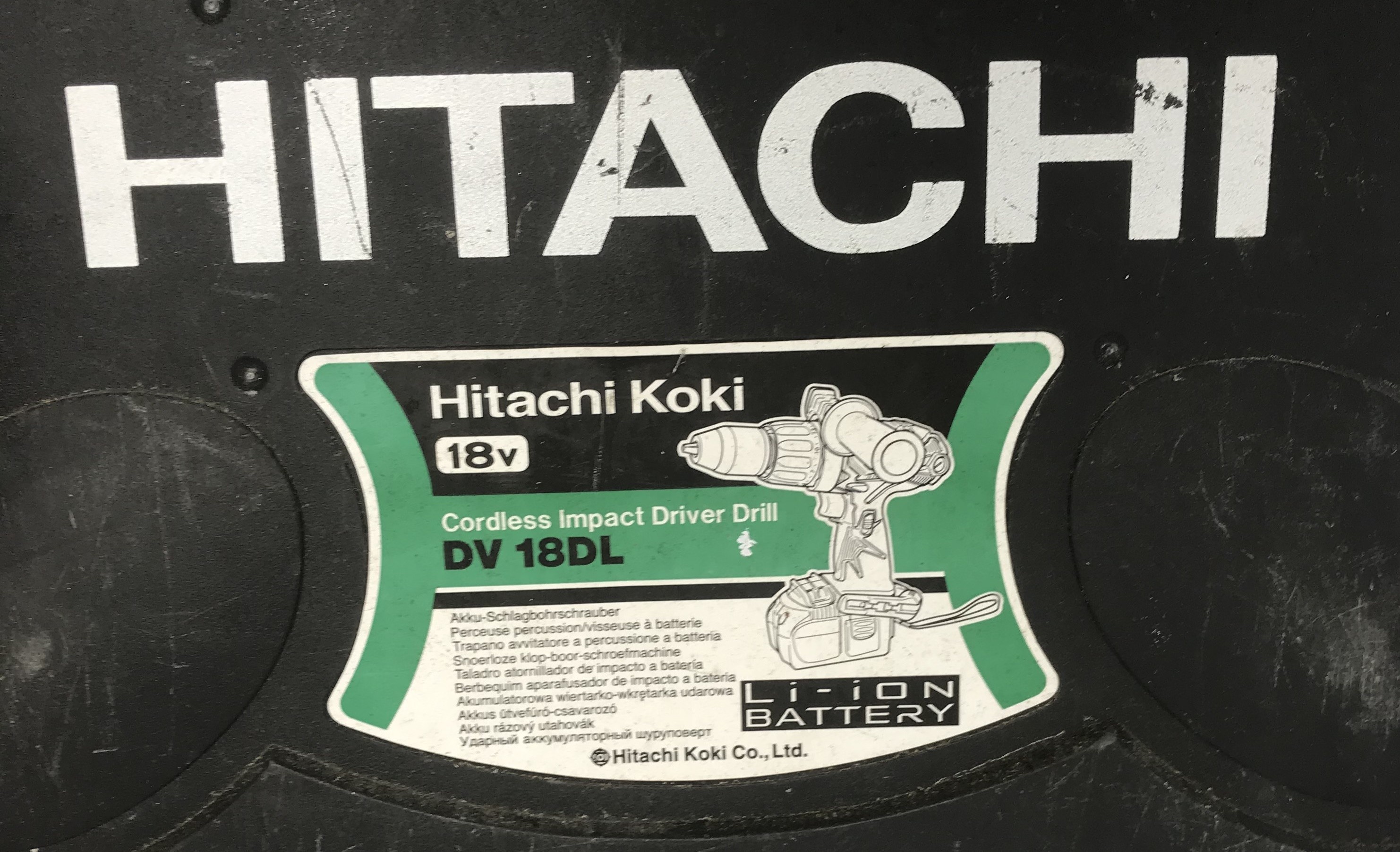 Hitachi dv 18 discount dl