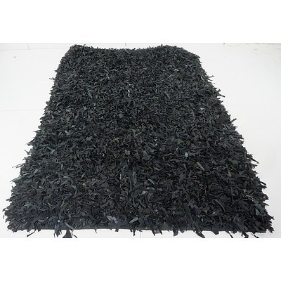 Vintage Woven Full Leather Rug