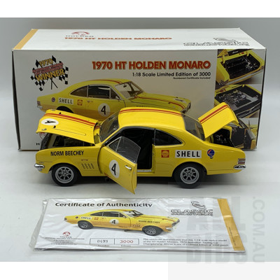 Classic Carlectables - 1970 HT Norm Beechy Holden Monaro - 1:18 Scale Model Car