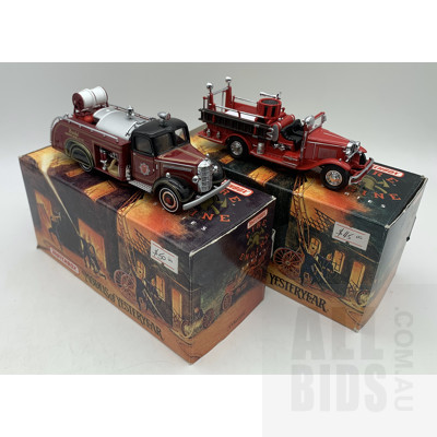 Matchbox Fire Engine Series - 1939 Bedford Fire Engine And 1932 Ford AA Open Cab Fire Engine