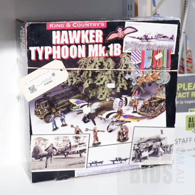 Boxed King and Country Hawker Typhoon MK1B Model Set