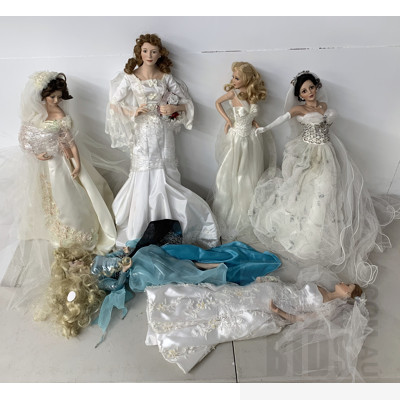 Assorted Collectable Porcelain Dolls