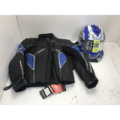 M2R Motorcycle Jacket With Shark Helmet