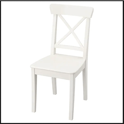 Ikea Ingolf Chairs White -Lot Of Four