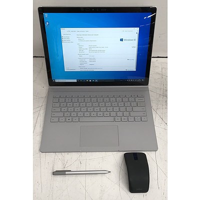 Microsoft Surface (1703) Book 13-Inch 128GB Core i5 (6300U) 2.40GHz CPU 2-in-1 Detachable Laptop