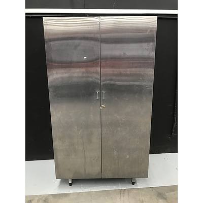 Stainless Steel Two Door Cupboard