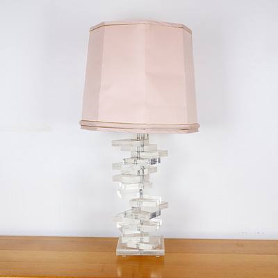 Retro Articulating Perspex Table Lamp