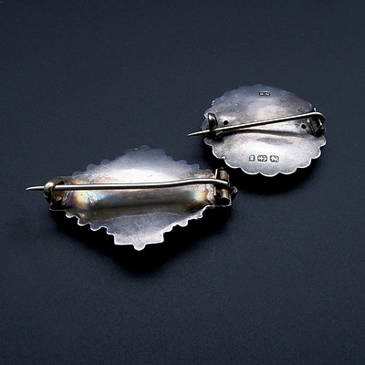Two Victorian Sterling Silver Brooches, One Birmingham 1881