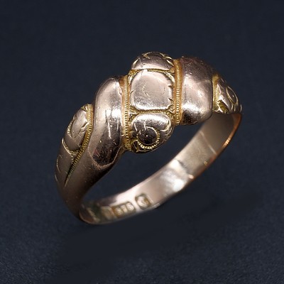 Antique 9ct Yellow Gold Ring, 2.8g