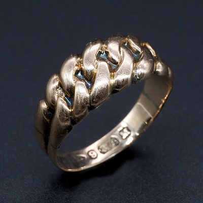 Victorian 9ct Yellow Gold Ring, 2g