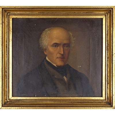Antique Oil Painting of American Gentleman