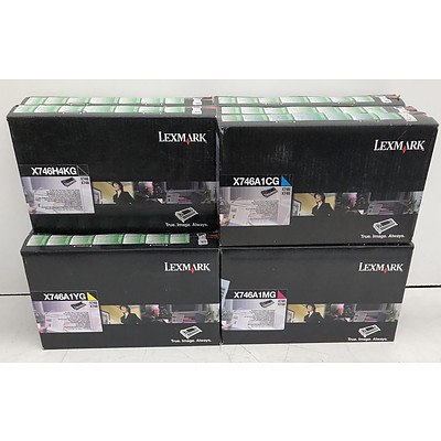 Lexmark Assorted Toner Cartridges - Lot of 11