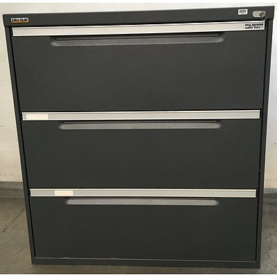 Elite-Built Metal 3 Drawer Lateral Filing Cabinet