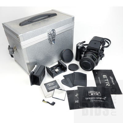 Zenzo Bronica Film Camera with Accessories in Hardshell Travel Case - Ex ANU