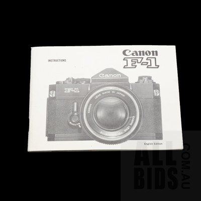 Canon F1 Film Camera, Assorted Lenses, Filters and Accessories