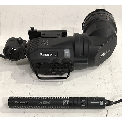 Panasonic Viewfinder and Microphone