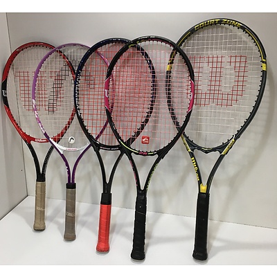 Collection Of Junior Tennis Rackets