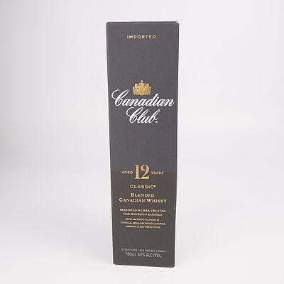 Canadian Club Aged 12 Years Blended Scotch Whiskey - 700ml in Presentation Box