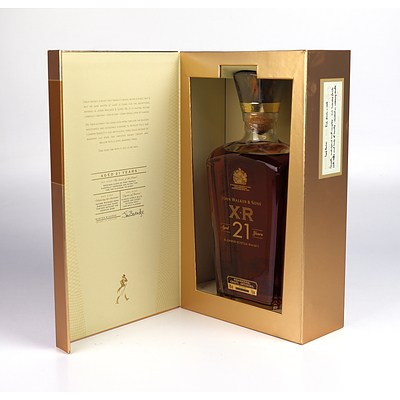 Johnnie Walker & Sons XR Aged 21 Years Blended Scotch Whiskey - Bottle JWK 86140 XR - 700ml in Presentation Box