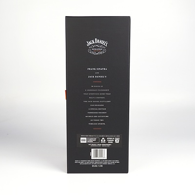 Jack Daniels Sinatra Select Bold Smooth Classic Tennessee Whiskey - One Liter in Presentation Box with Booklet
