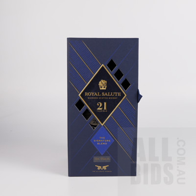 Royal Salute Signature Blend 21 Years Old Blended Scotch Whiskey - 700ml in Presentation Box