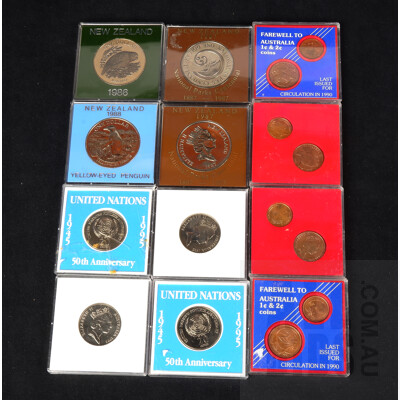 Collection of Twelve Australian and New Zealand Commemorative Coins