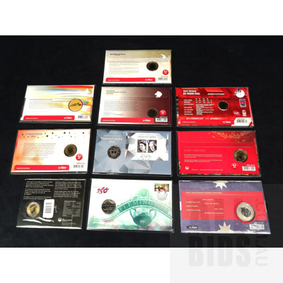 Collection of Ten First Day Covers with Coins Including: Diamond Jubilee, Christmas and More