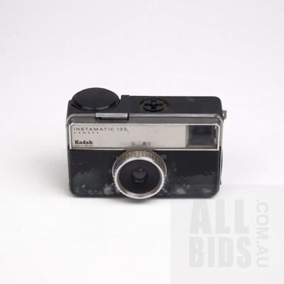 Three Vintage Kodak Instamatic Cameras and One Kodak Disc 2000 Camera