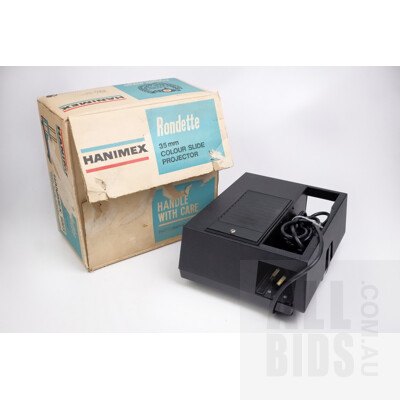 Hanimex Rondette 35mm Colour Slide Projector Camera with Carousells