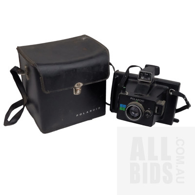 Vintage Polaroid EE66 Land Camera with Original Leather Carry Case