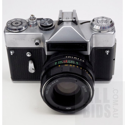 Vintage Zenit Camera with Original Leather Case