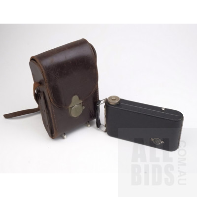 Antique Kodak Box Camera with Period Kodak Leather Case